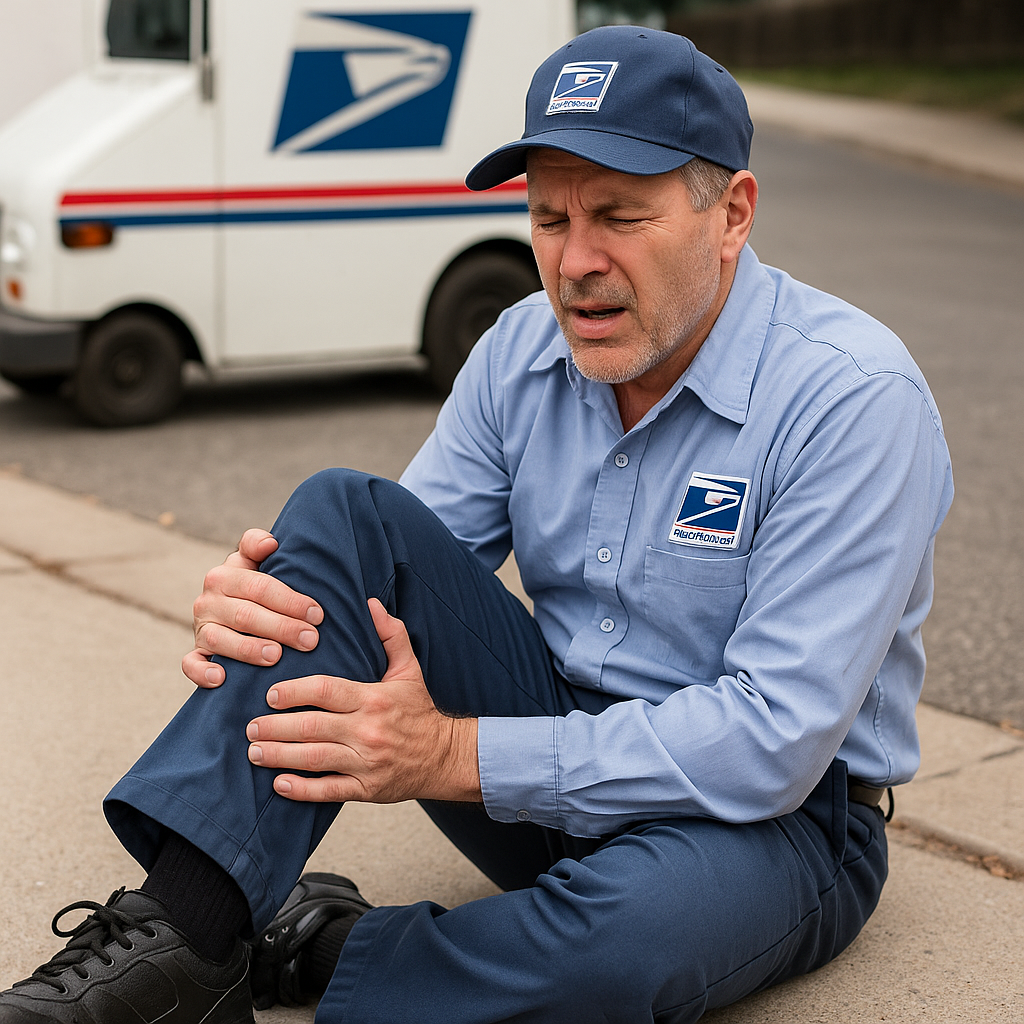 Injured USPS employee